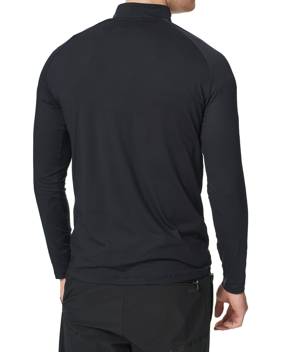 Men | T-Shirts | Peak Performance | Chase Half Zip Long Sleeve Tee Black