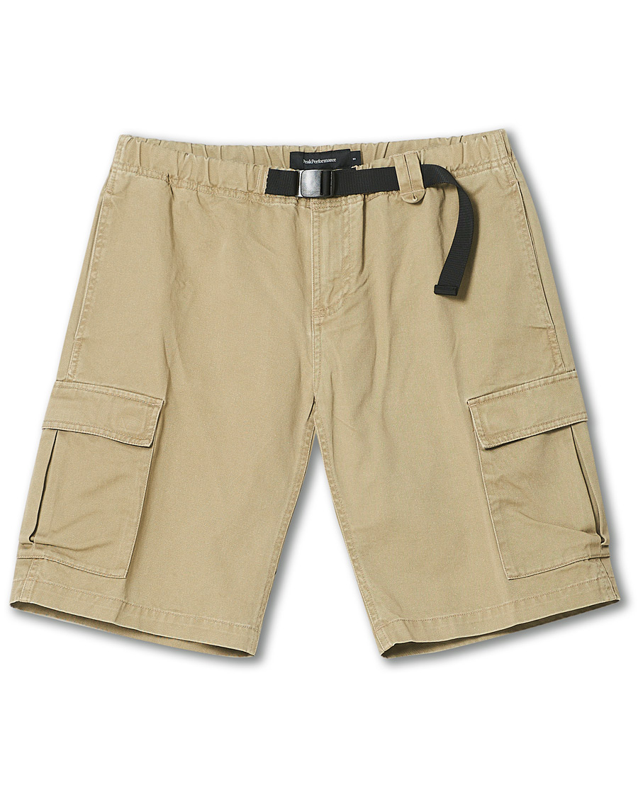 Men | Shorts | Peak Performance | Cotton Cargo Shorts True Beige