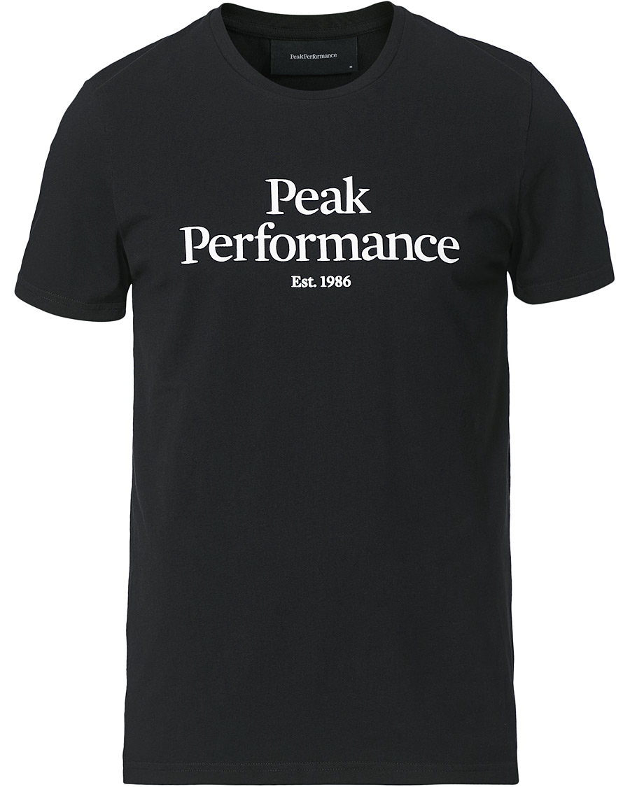 Men | T-Shirts | Peak Performance | Original Logo Crew Neck Tee Black