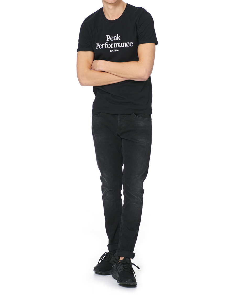 Men | T-Shirts | Peak Performance | Original Logo Crew Neck Tee Black