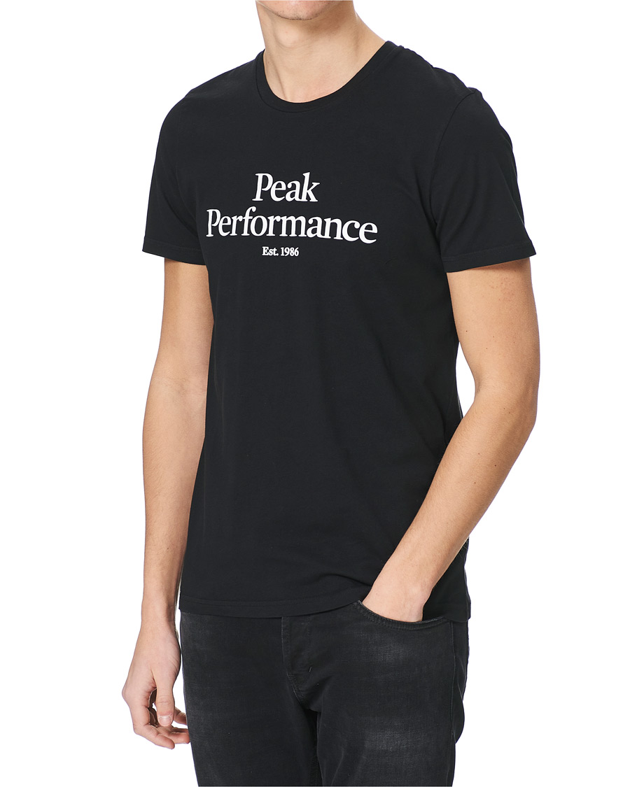 Men | T-Shirts | Peak Performance | Original Logo Crew Neck Tee Black