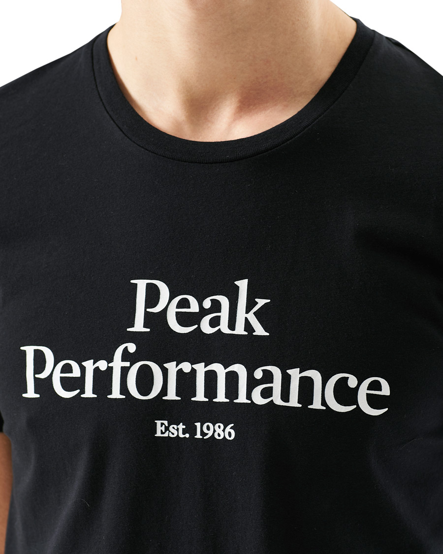 Men | T-Shirts | Peak Performance | Original Logo Crew Neck Tee Black