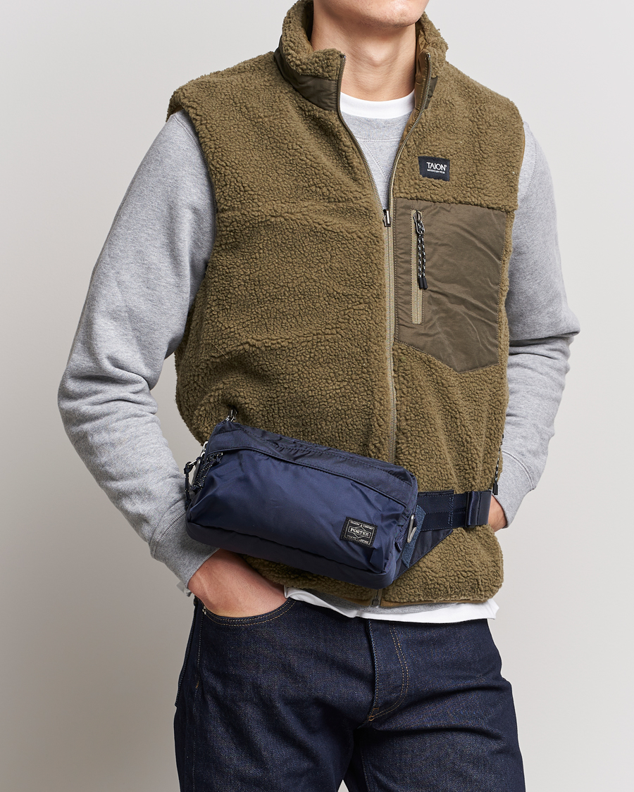 Men | Bags | Porter-Yoshida & Co. | Force Waist Bag Navy Blue