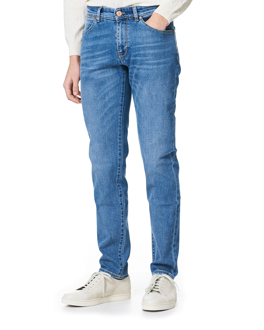 Men | Jeans | PT01 | Slim Fit Stretch Denim Light Blue Wash