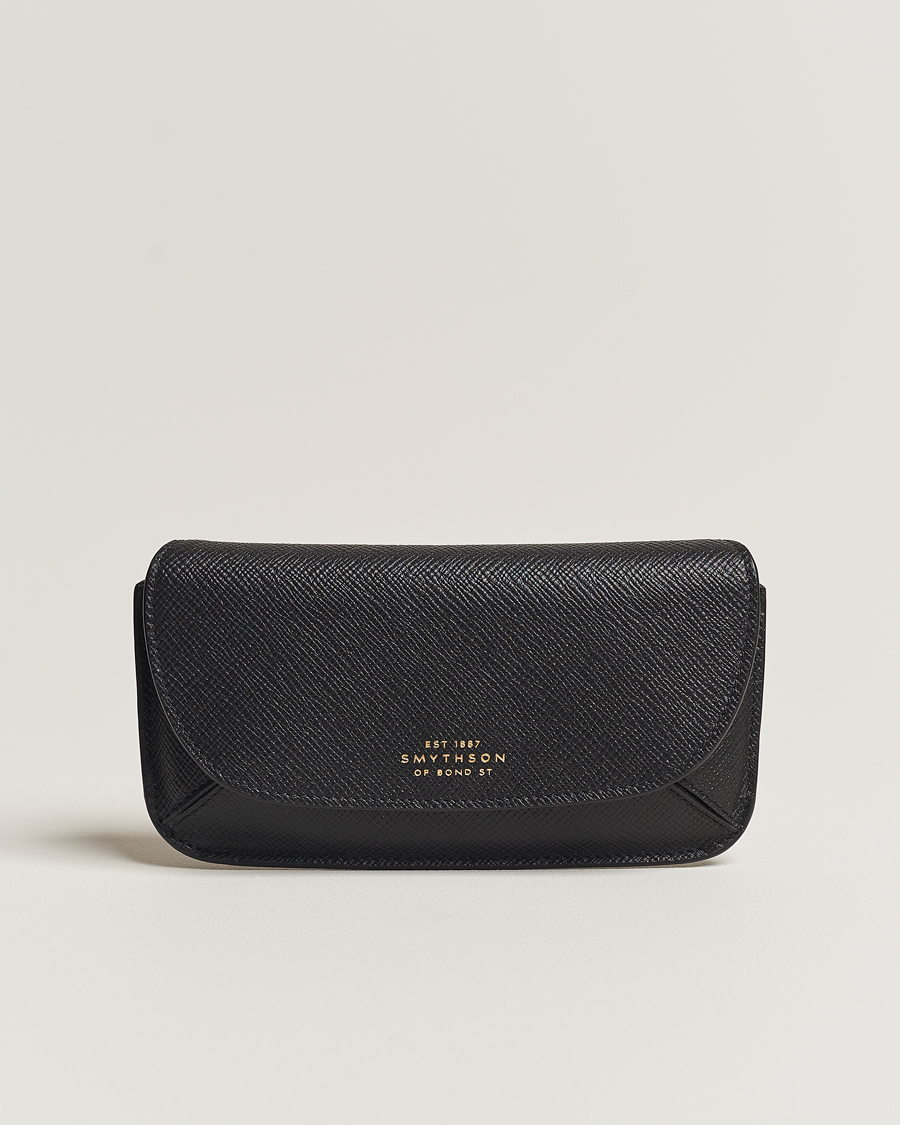Men | Sunglasses | Smythson | Panama Hard Sunglasses Case Black