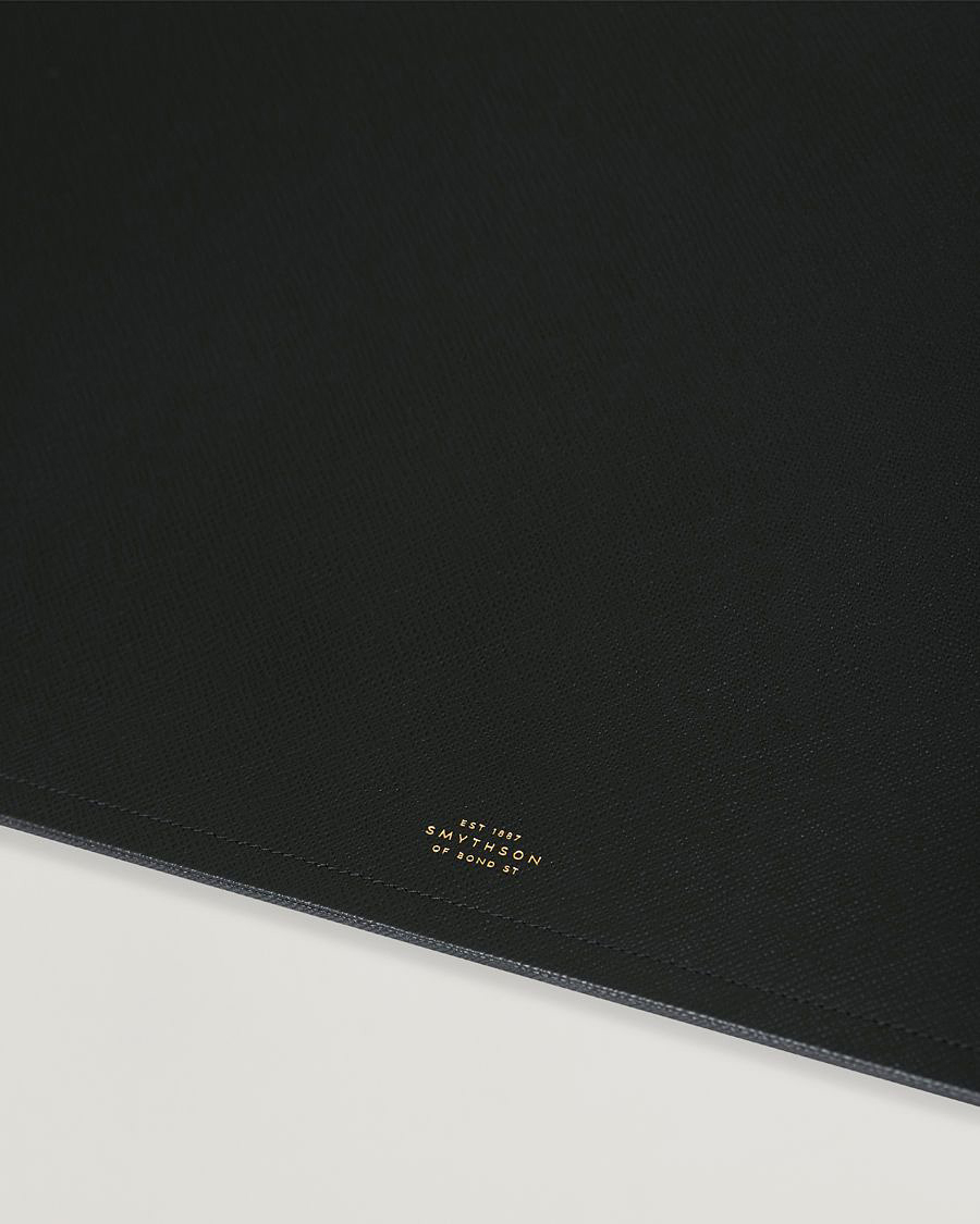 Men | Home | Smythson | Panama Desk Mat Black