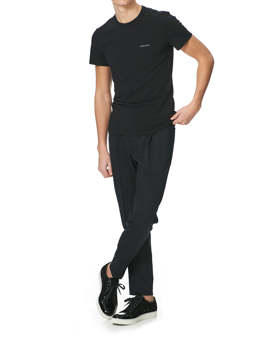 Men | T-Shirts | Versace | 2-Pack Logo Tee Black/White