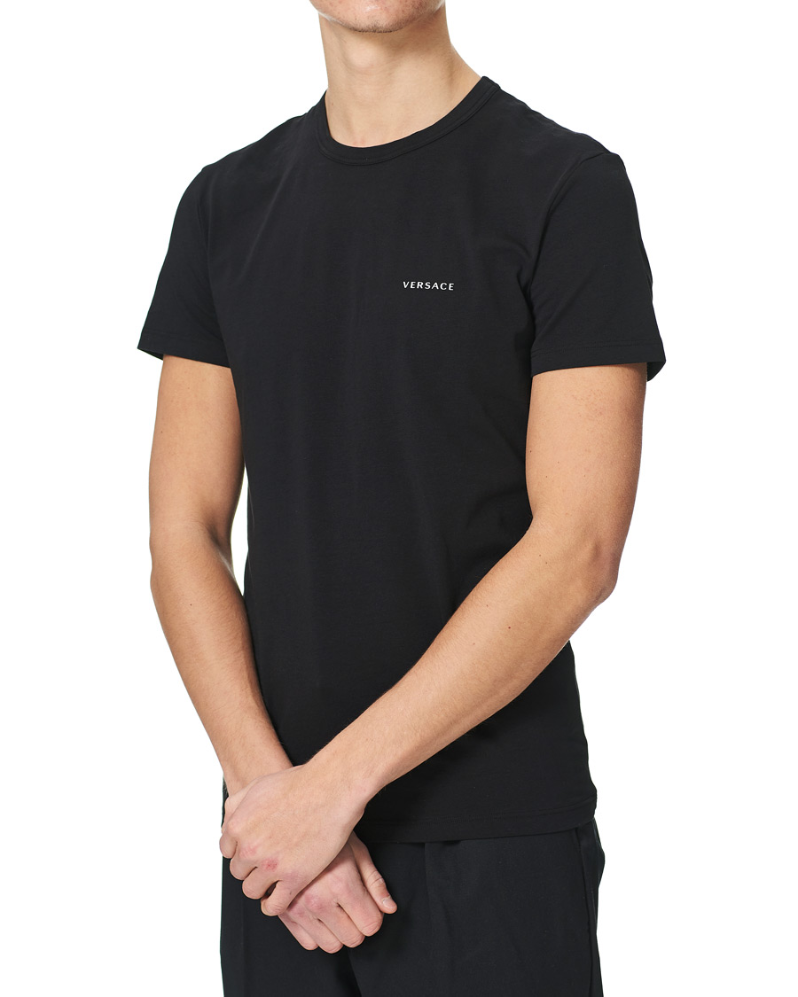 Men | T-Shirts | Versace | 2-Pack Logo Tee Black/White