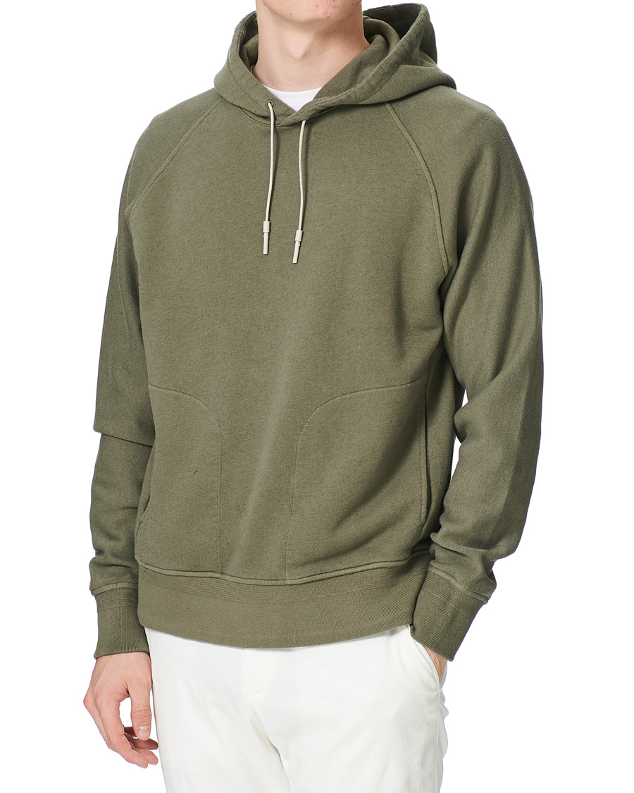 Men | Sweaters & Knitwear | Ermenegildo Zegna | Cotton/Cashmere Hoodie Sage Green