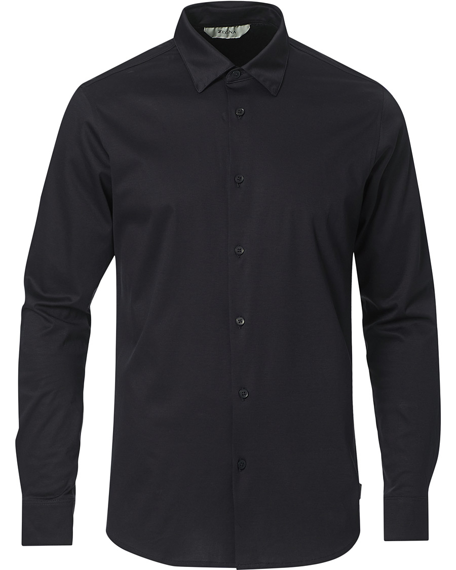 Men | Shirts | Z Zegna | Soft Jersey Shirt Navy