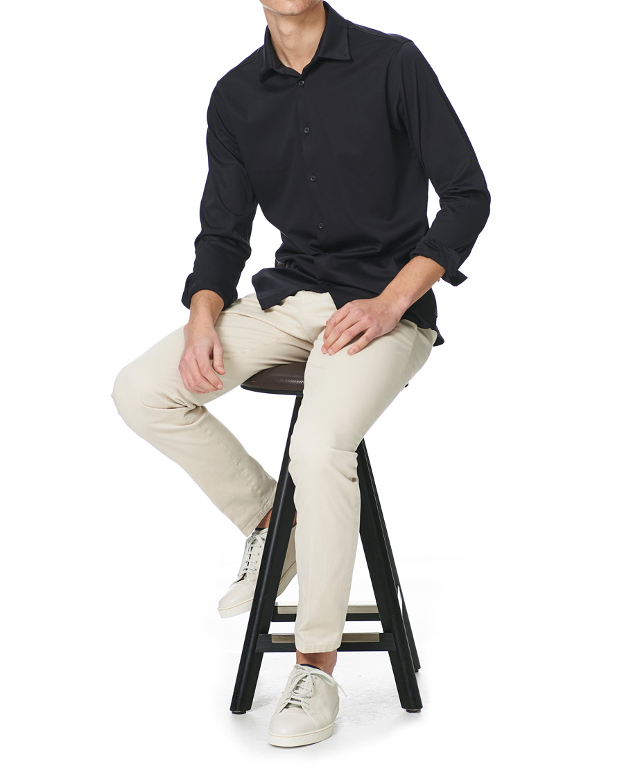 Men | Shirts | Z Zegna | Soft Jersey Shirt Navy