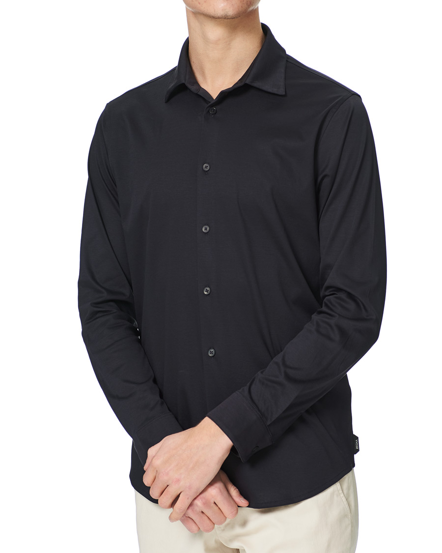 Men | Shirts | Z Zegna | Soft Jersey Shirt Navy