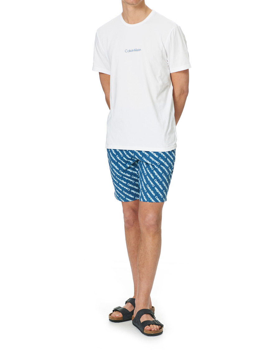 Men | Pyjamas & Robes | Calvin Klein | Short Pyjama Set White/Navy