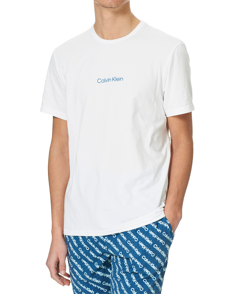Men | Pyjamas & Robes | Calvin Klein | Short Pyjama Set White/Navy
