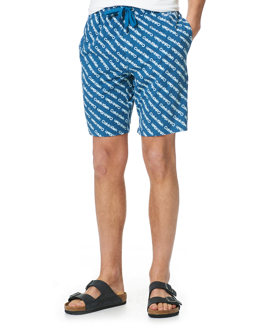Men | Pyjamas & Robes | Calvin Klein | Short Pyjama Set White/Navy