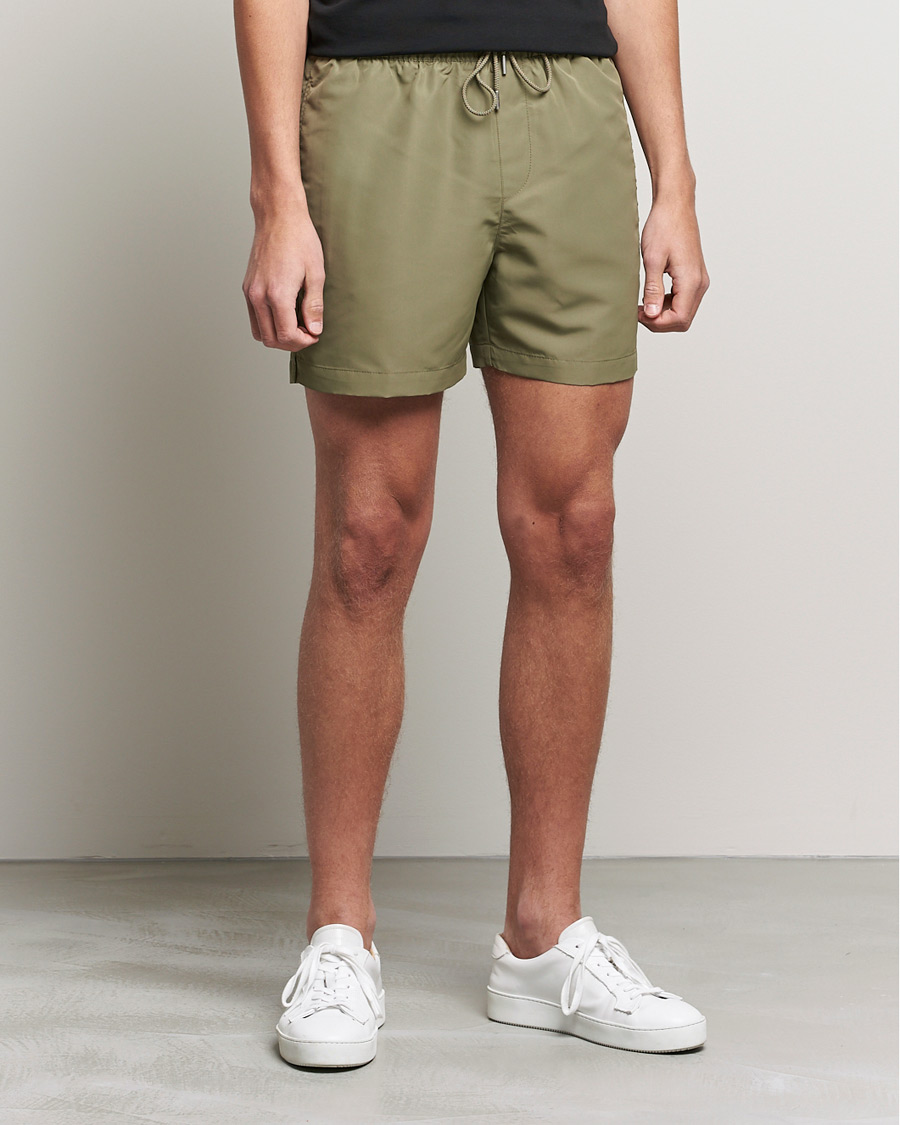 Men | Swimwear | Calvin Klein | Tonal Logo Drawstring Swimshorts New Basil