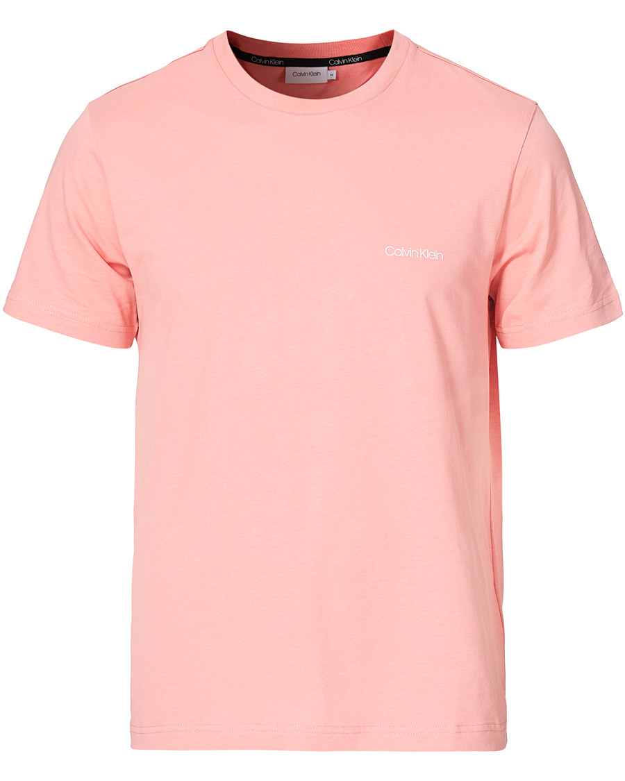 Men | T-Shirts | Calvin Klein | Chest Logo Crew Neck Tee Dusty Pink