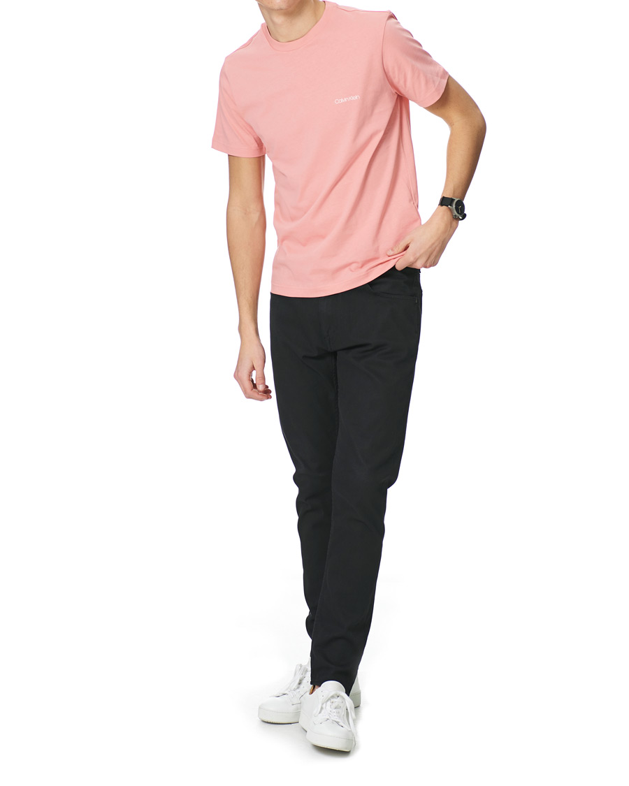 Men | T-Shirts | Calvin Klein | Chest Logo Crew Neck Tee Dusty Pink