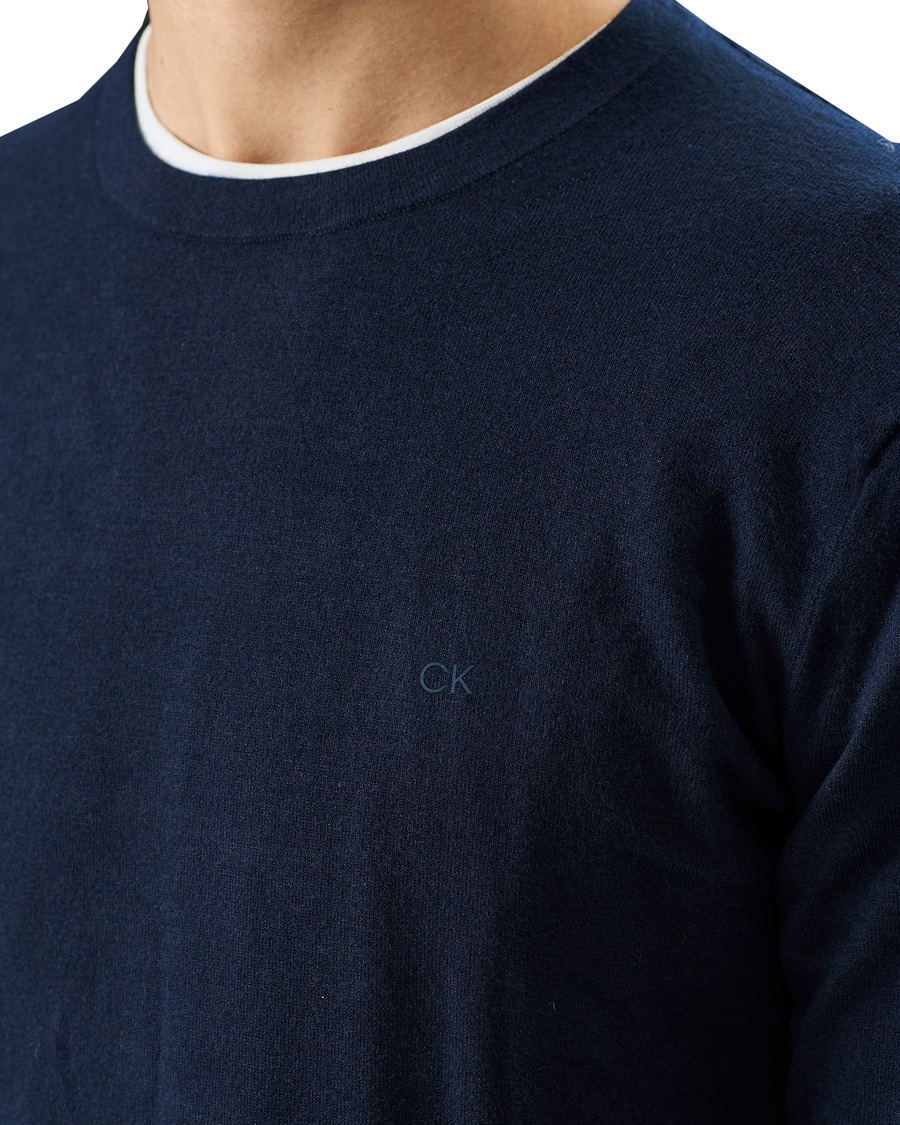 Men | Sweaters & Knitwear | Calvin Klein | Crew Neck Knitted Sweater Navy