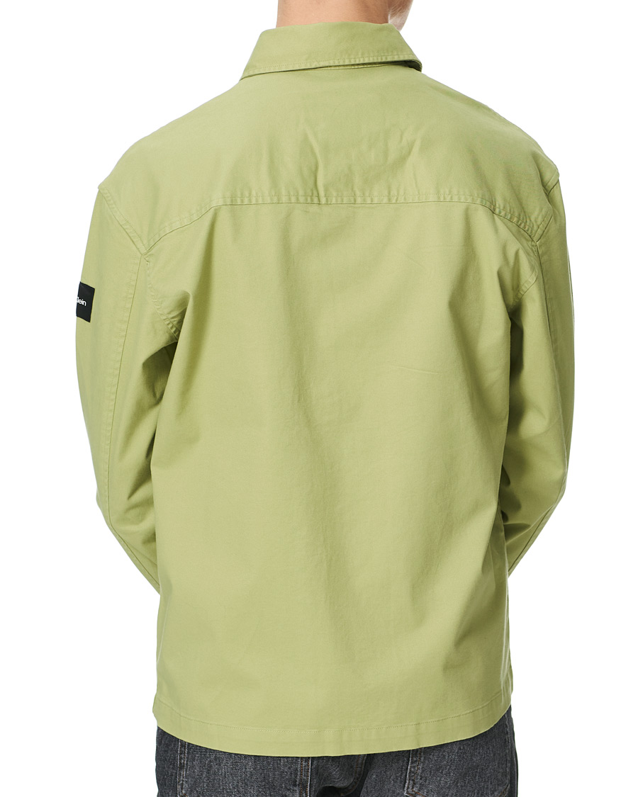 Men | Shirts | Calvin Klein | Twill Overshirt Sage Green