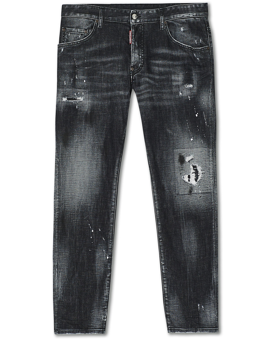 Men | Jeans | Dsquared2 | Skater Jeans Black Wash
