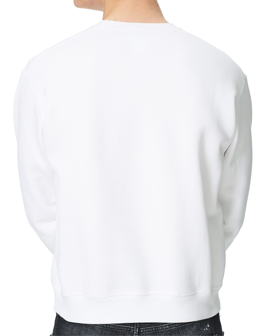 Men | Sweaters & Knitwear | Dsquared2 | Flock Logo Sweatshirt White
