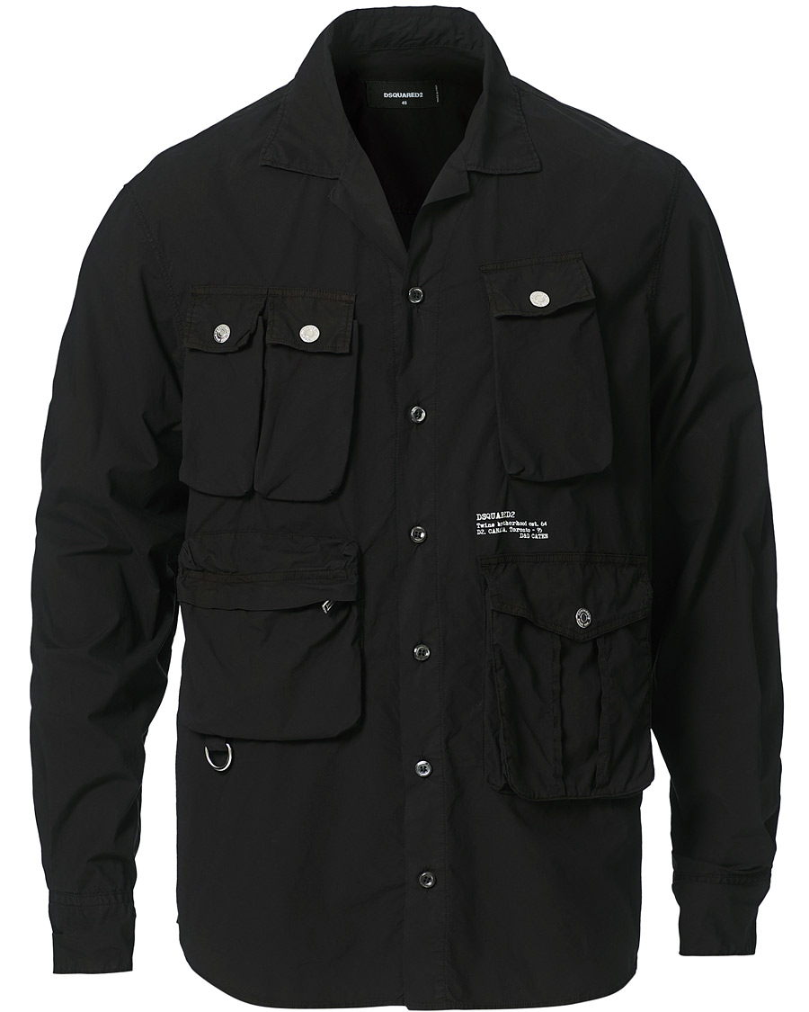 Men | Shirts | Dsquared2 | Tactical Drop Shirt Black