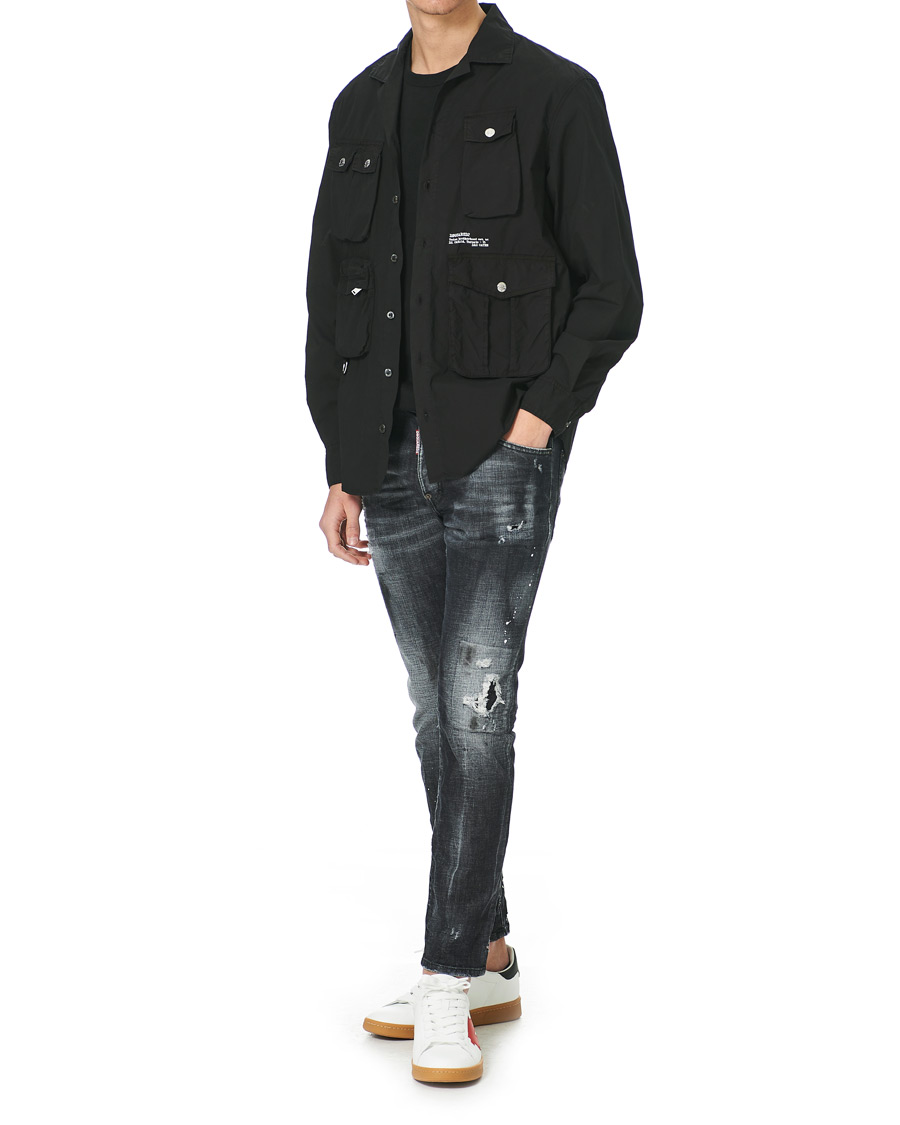 Men | Shirts | Dsquared2 | Tactical Drop Shirt Black