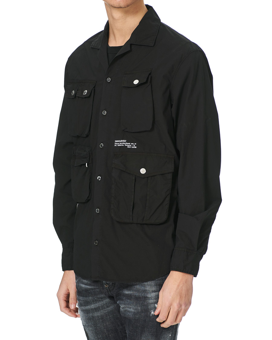 Men | Shirts | Dsquared2 | Tactical Drop Shirt Black