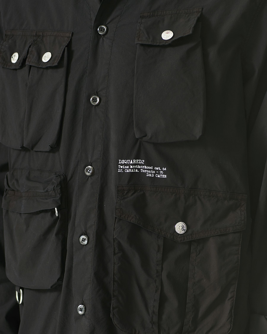 Men | Shirts | Dsquared2 | Tactical Drop Shirt Black