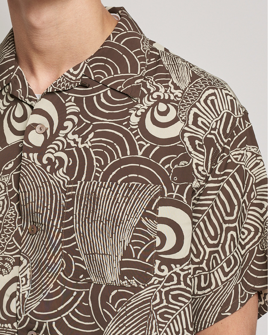 Men | Shirts | orSlow | Hawaiian Shirt Turtle Print