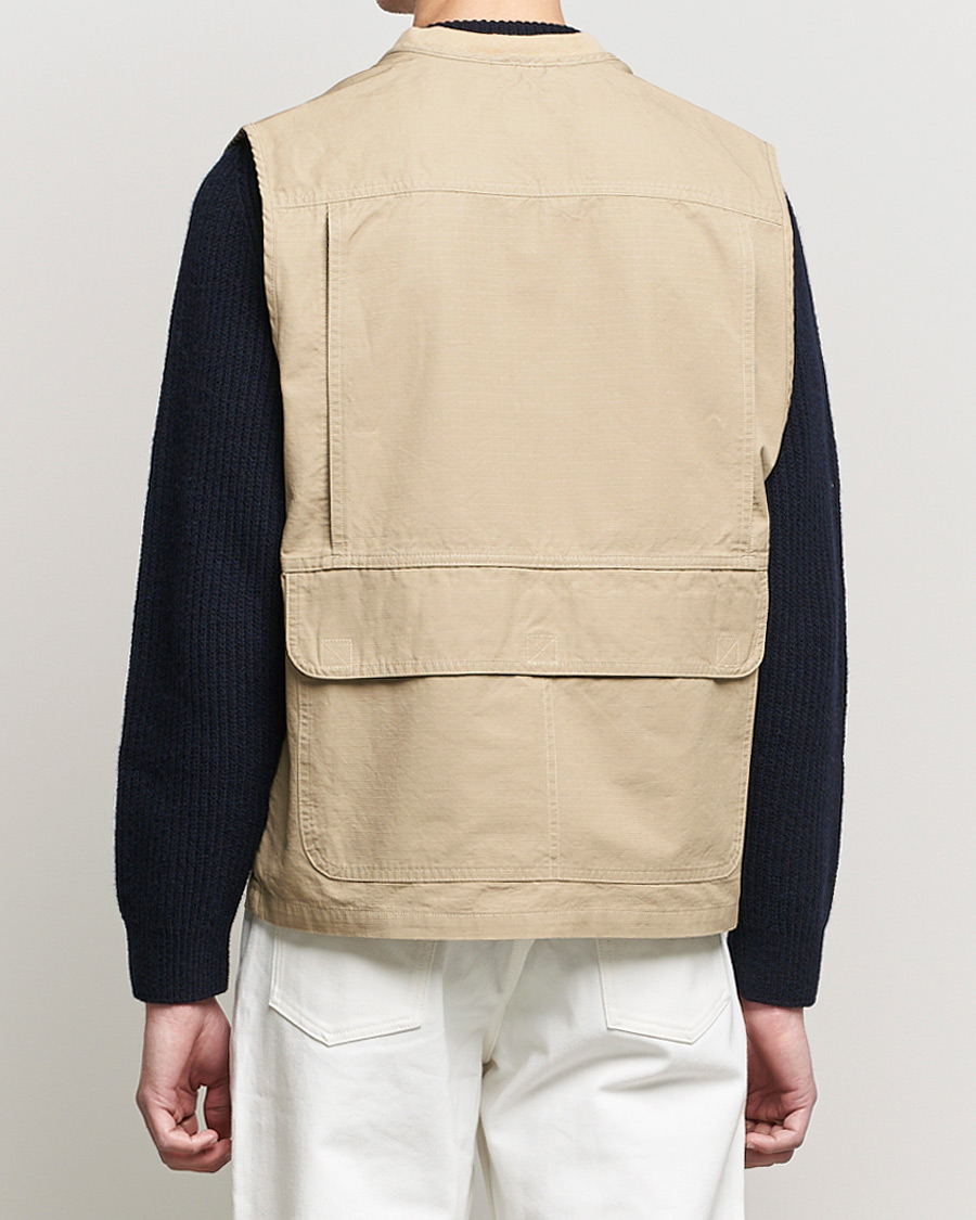 Men | Coats & Jackets | orSlow | Utility Vest Beige