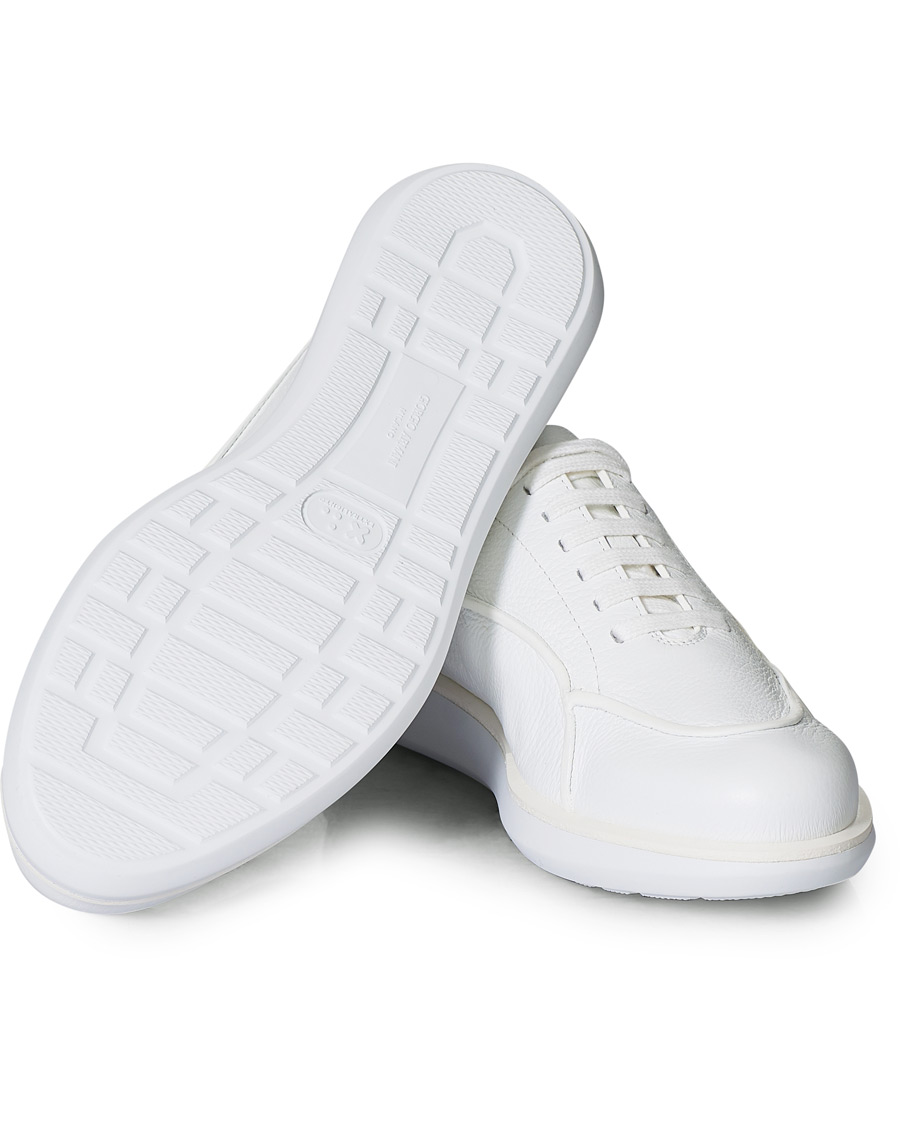 Men | Giorgio Armani Deerskin Leather Sneakers White | Giorgio Armani | Deerskin Leather Sneakers White