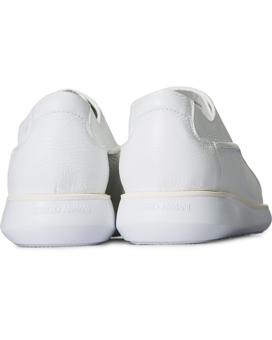Men | Giorgio Armani Deerskin Leather Sneakers White | Giorgio Armani | Deerskin Leather Sneakers White