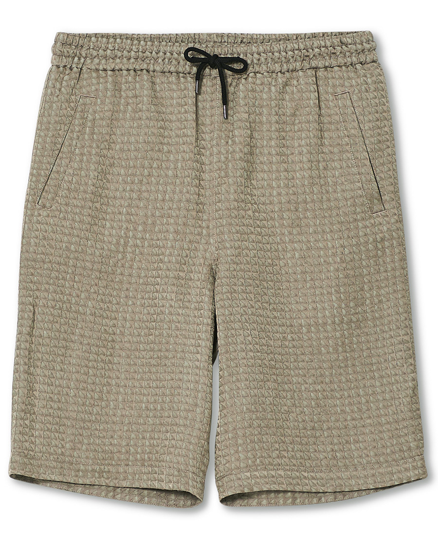 Men | Shorts | Giorgio Armani | Jacquard Drawstring Shorts Beige