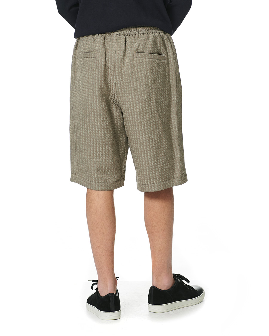 Men | Shorts | Giorgio Armani | Jacquard Drawstring Shorts Beige