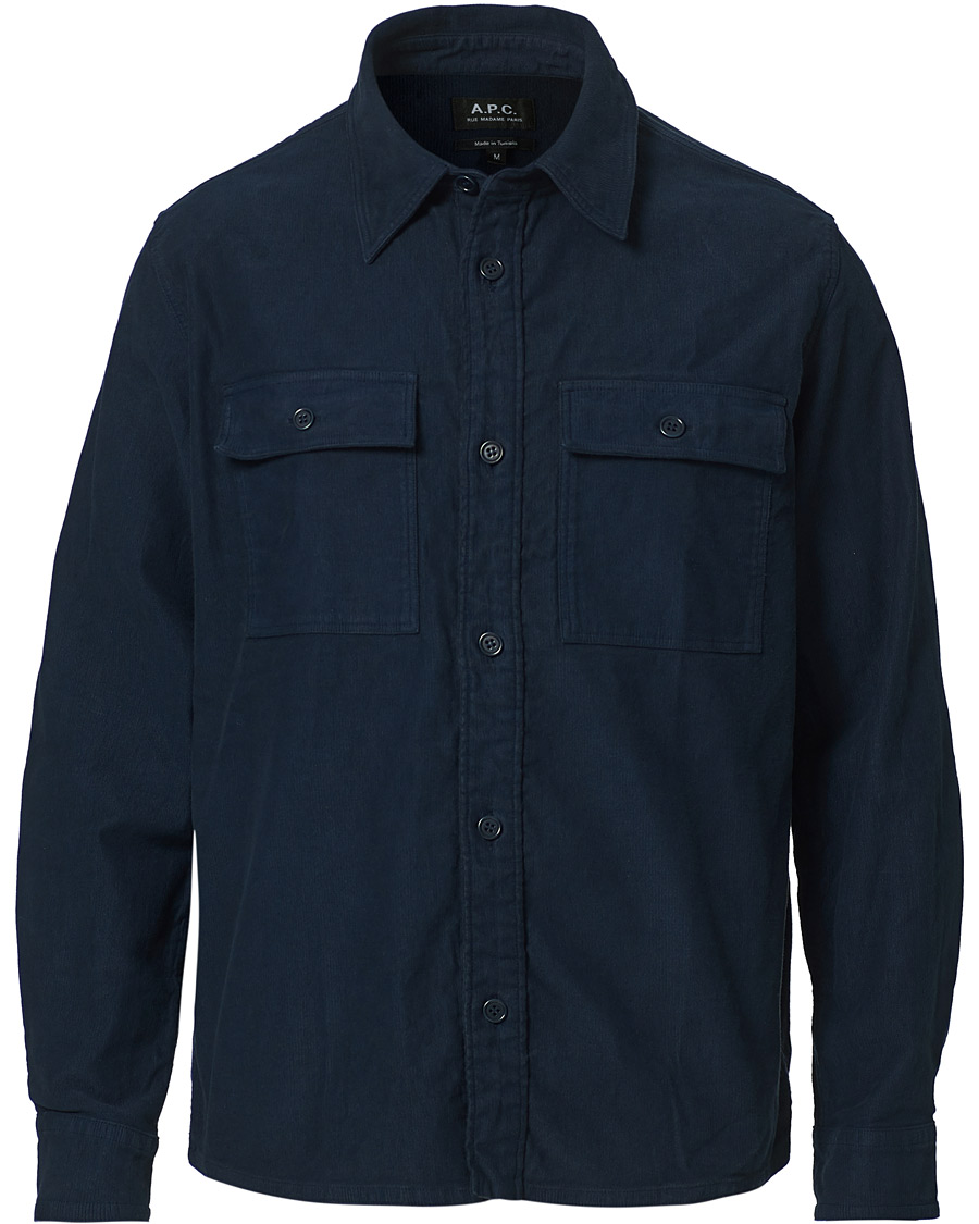Men | Shirts | A.P.C. | Bastian Cotton Overshirt Navy