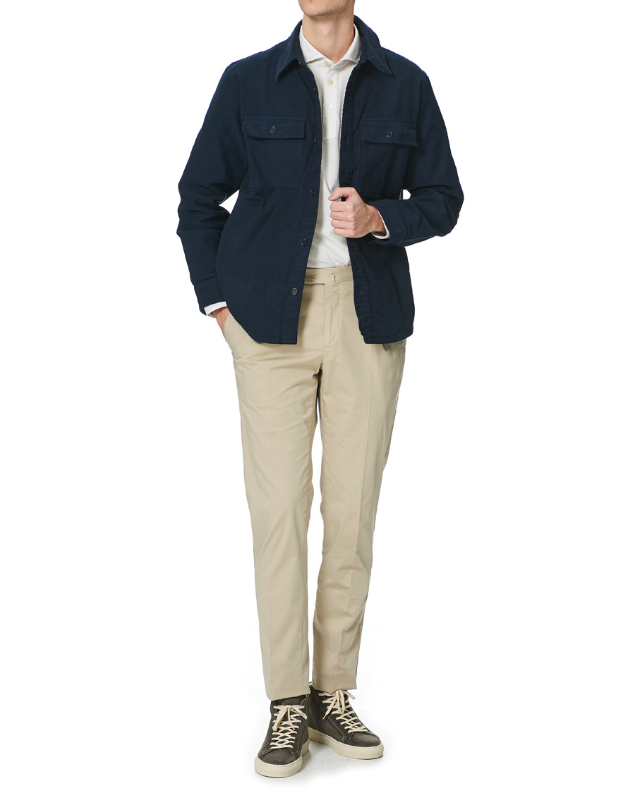 Men | Shirts | A.P.C. | Bastian Cotton Overshirt Navy