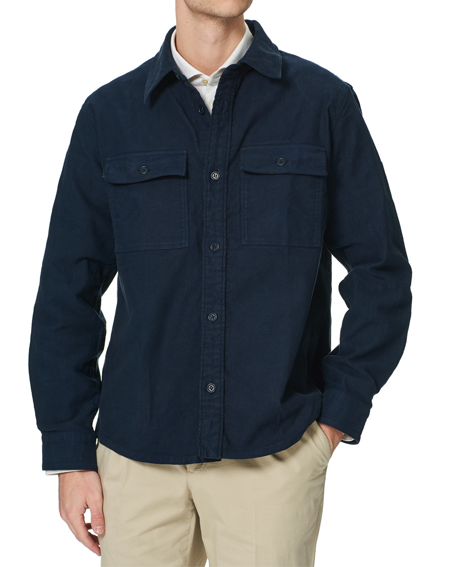 Men | Shirts | A.P.C. | Bastian Cotton Overshirt Navy