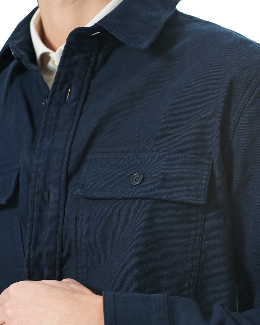 Men | Shirts | A.P.C. | Bastian Cotton Overshirt Navy