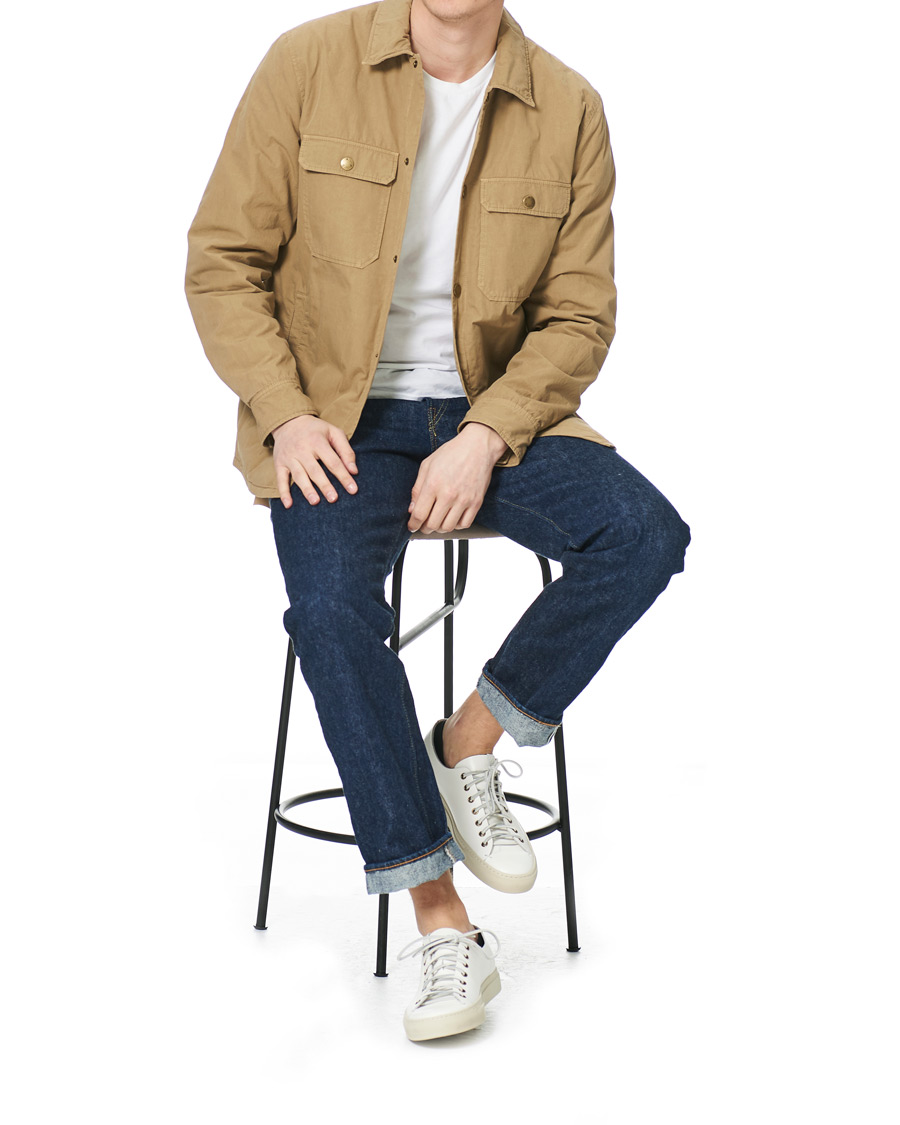 Men | Coats & Jackets | A.P.C. | Alex Garment Dyed Overshirt Dark Beige