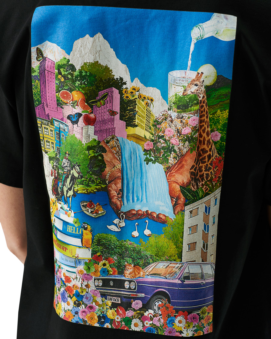 Men | T-Shirts | Sunflower | Heavy Collage Tee Black