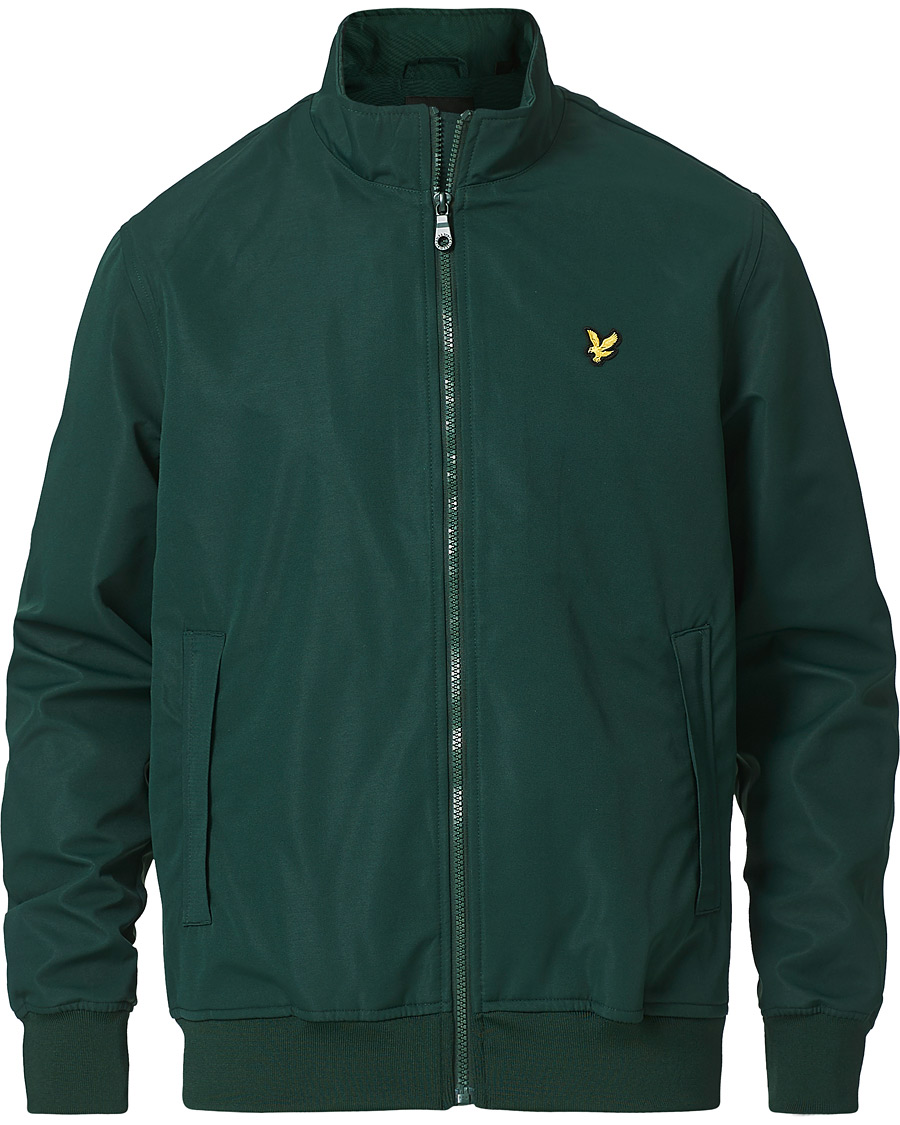 Men | Coats & Jackets | Lyle & Scott | Mesh Backed Funnel Neck Jacket Dark Green