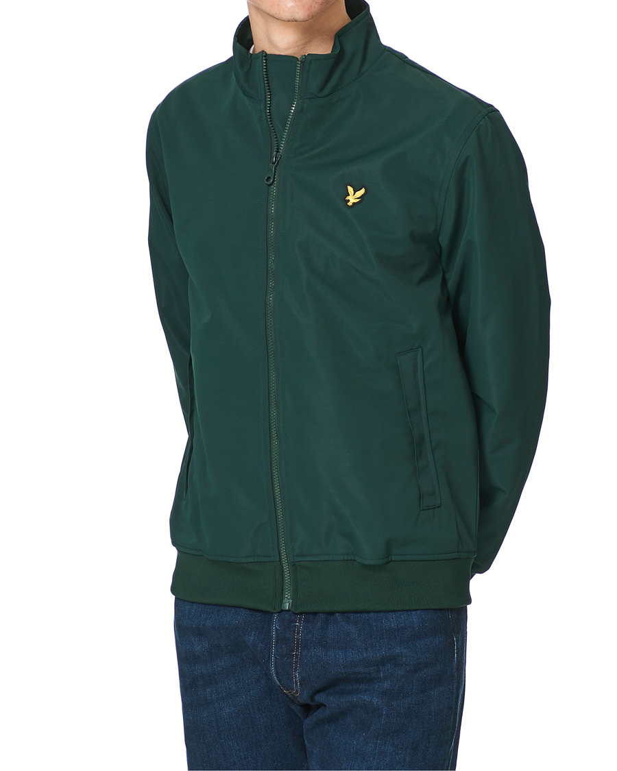 Men | Coats & Jackets | Lyle & Scott | Mesh Backed Funnel Neck Jacket Dark Green