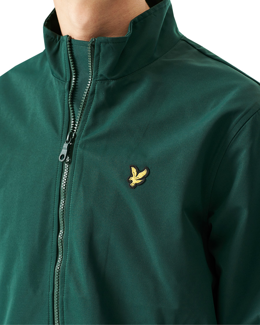 Men | Coats & Jackets | Lyle & Scott | Mesh Backed Funnel Neck Jacket Dark Green
