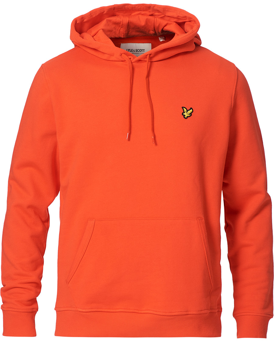 Men | Sweaters & Knitwear | Lyle & Scott | Pullover Organic Cotton Hoodie Red Flyer
