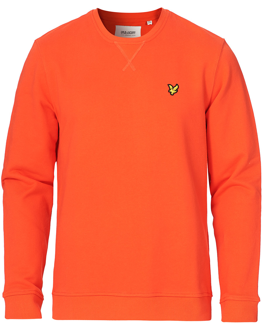Men | Sweaters & Knitwear | Lyle & Scott | Crew Neck Organic Cotton Sweatshirt Red Flyer