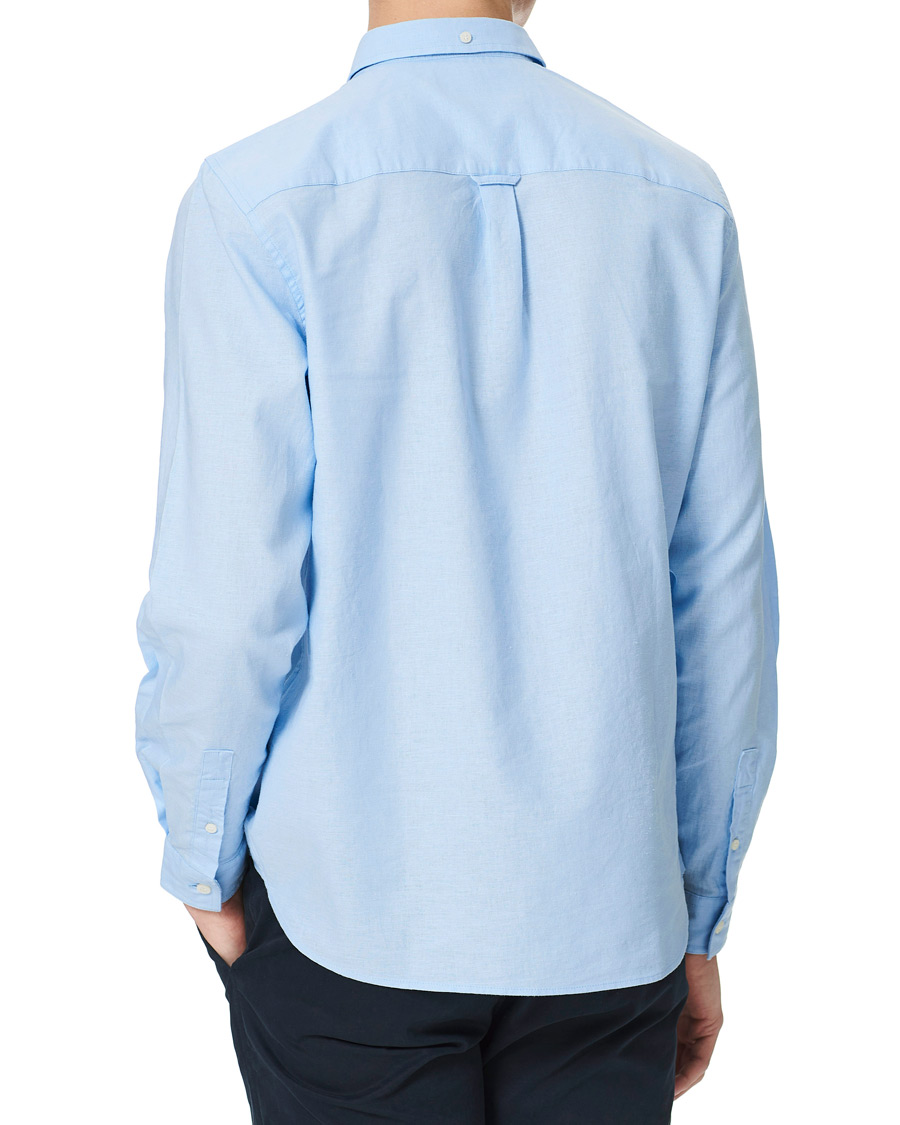 Men | Shirts | Lyle & Scott | Linen/Cotton Shirt Light Blue