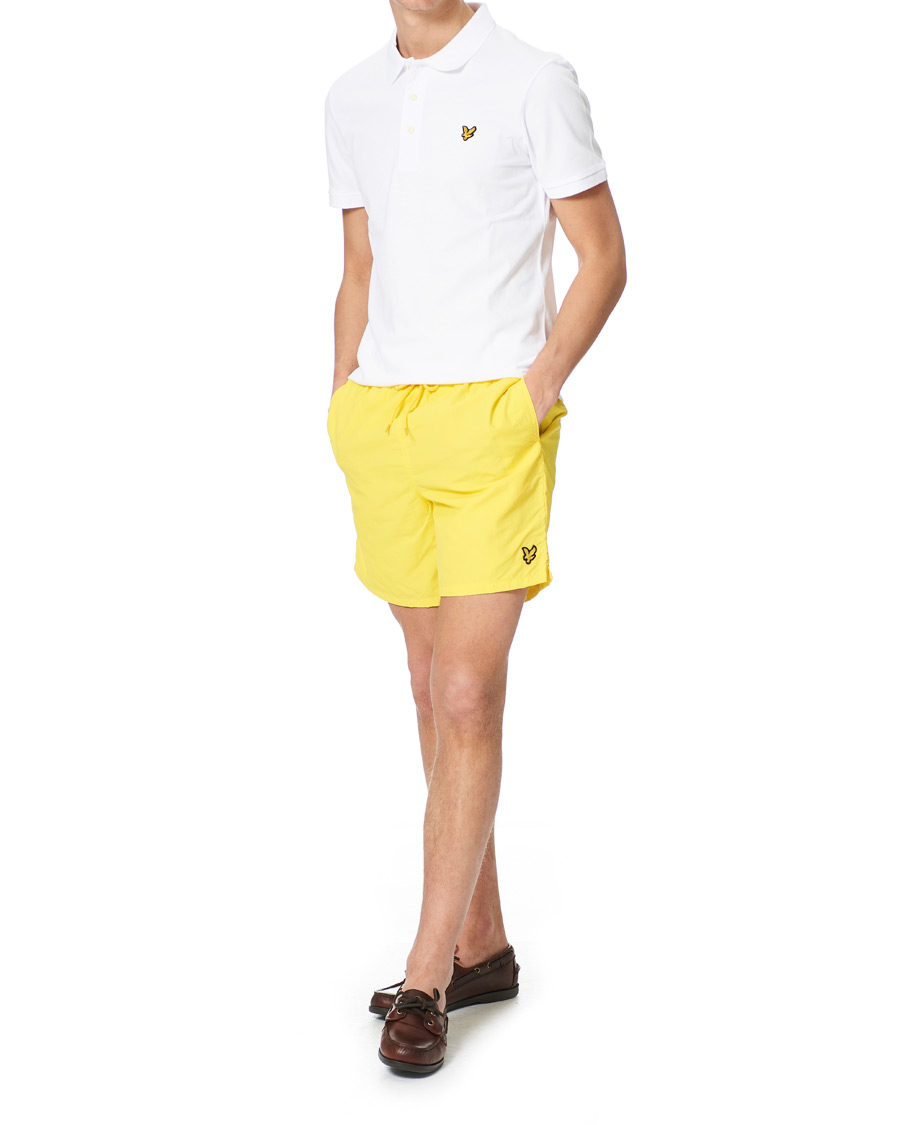 Men | Swimwear | Lyle & Scott | Plain Swim Shorts Sunshine Yellow