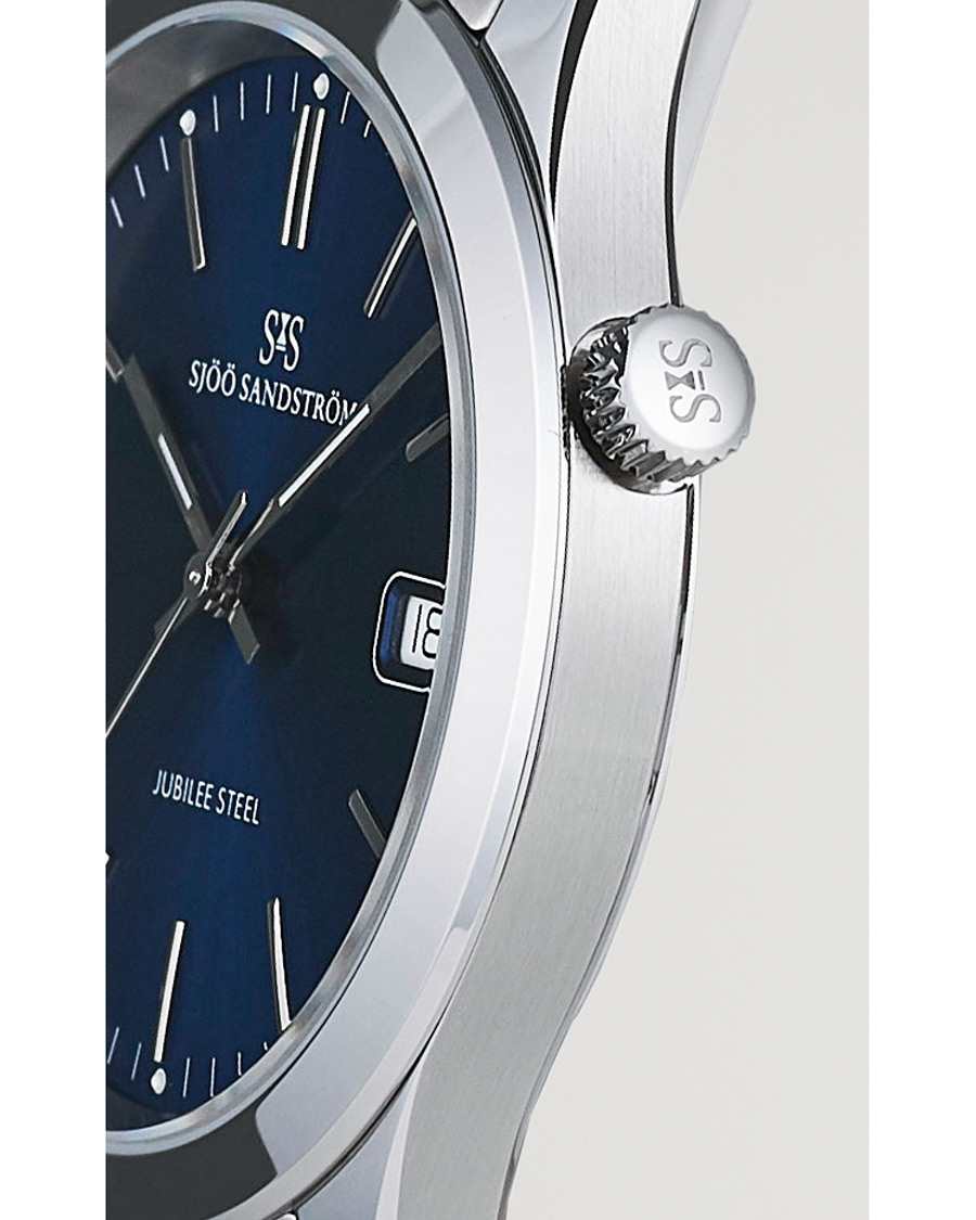 Men | Sjöö Sandström Jubilee Steel Quartz 40mm Blue/Steel | Sjöö Sandström | Jubilee Steel Quartz 40mm Blue/Steel